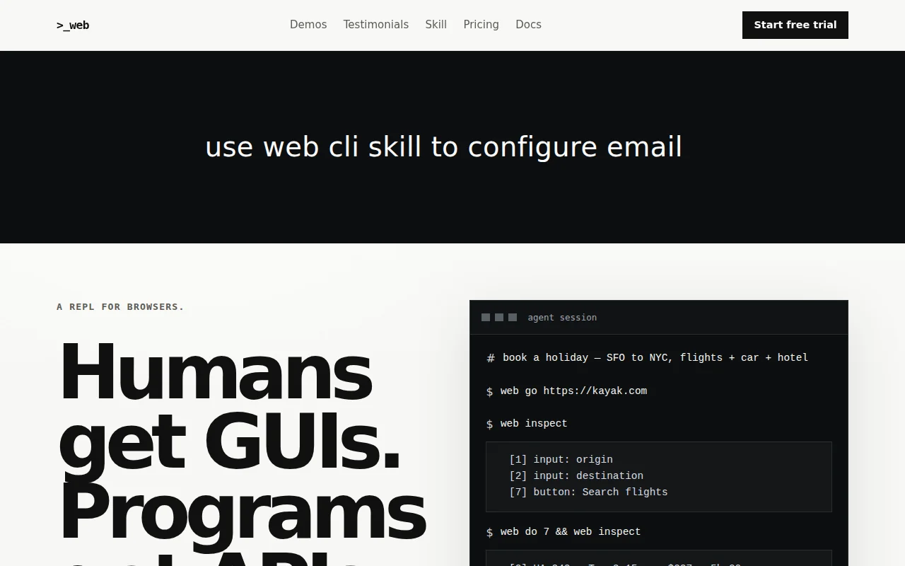 A REPL for browsers that agents love