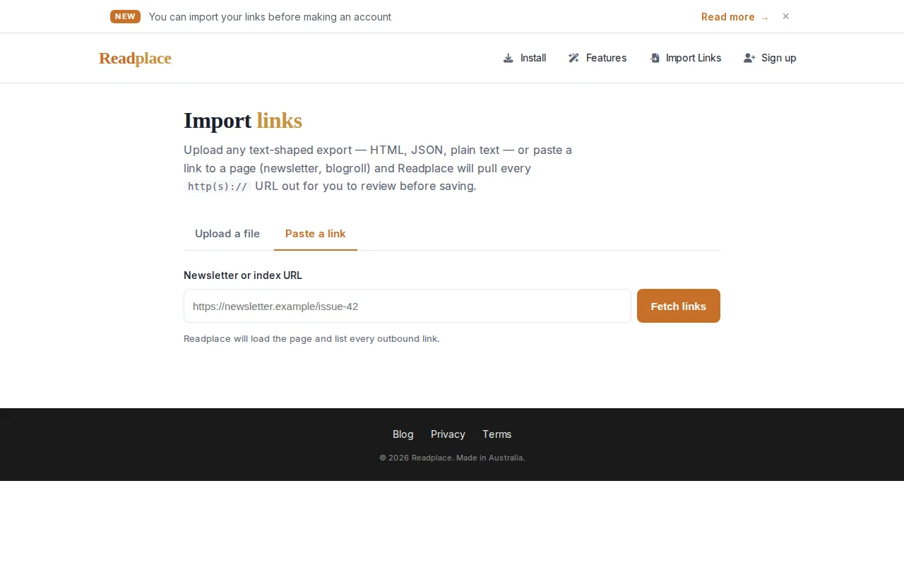 Import the HN Home to a reading queue with clean reader view and TL;DR