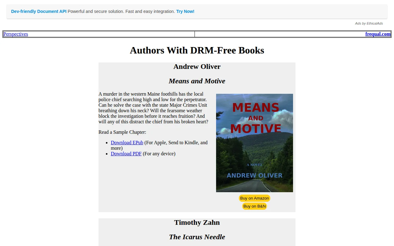 DRM-Free Books
