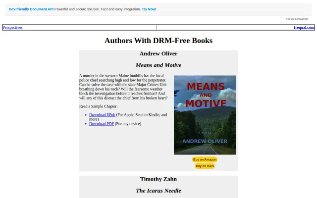 DRM-Free Books