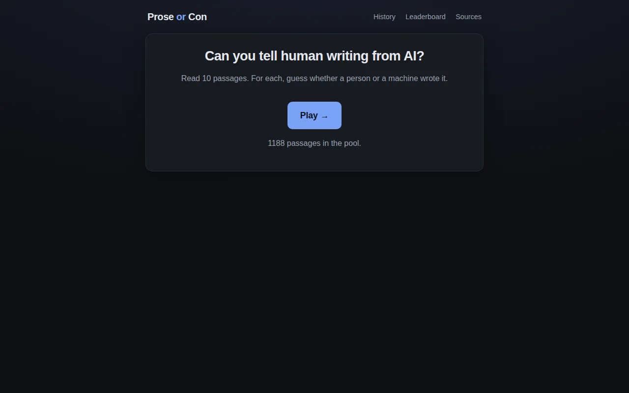 Prose or Con, can you detect AI writing?
