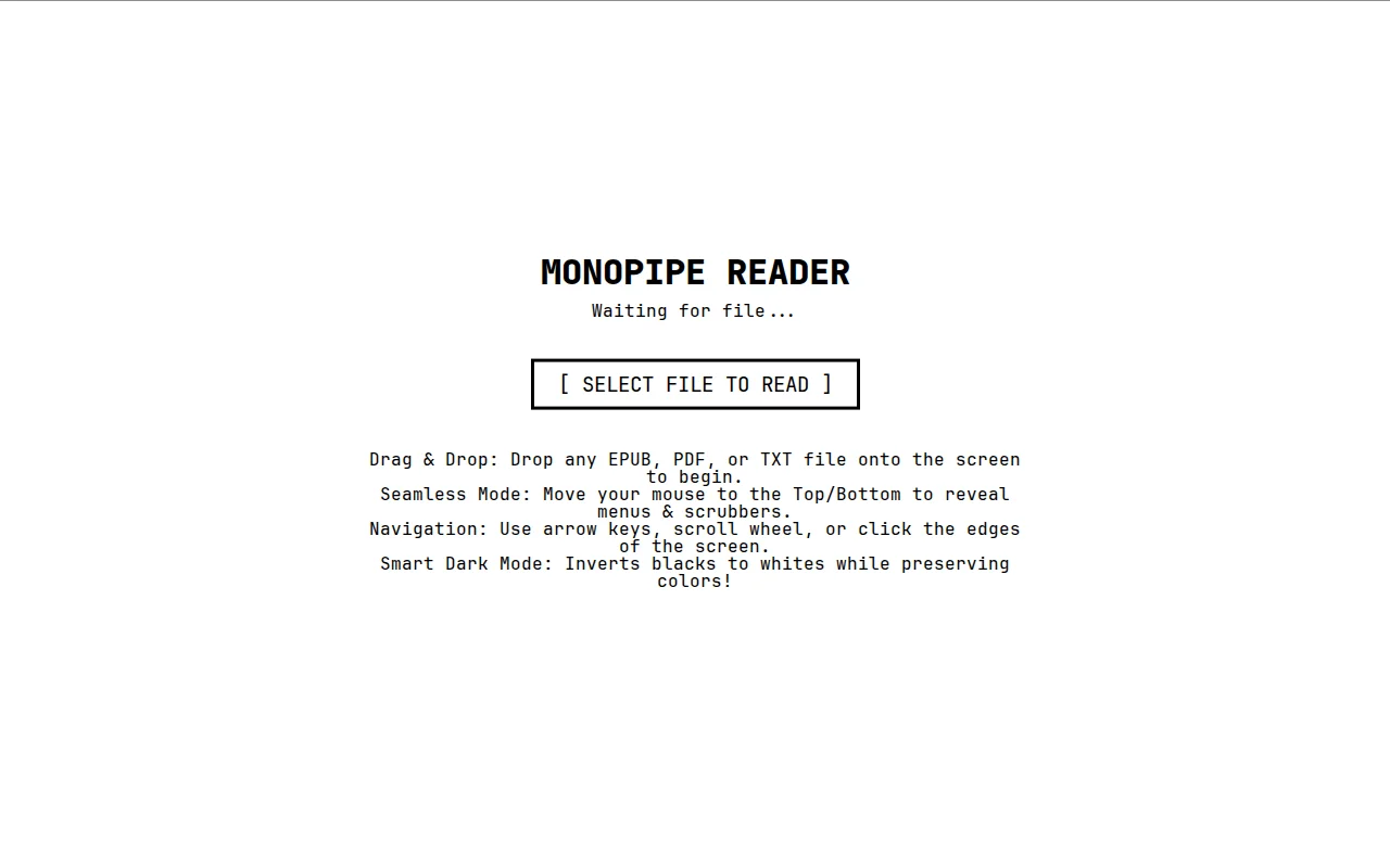 I built an opinionated minimalist ePub/pdf online reader