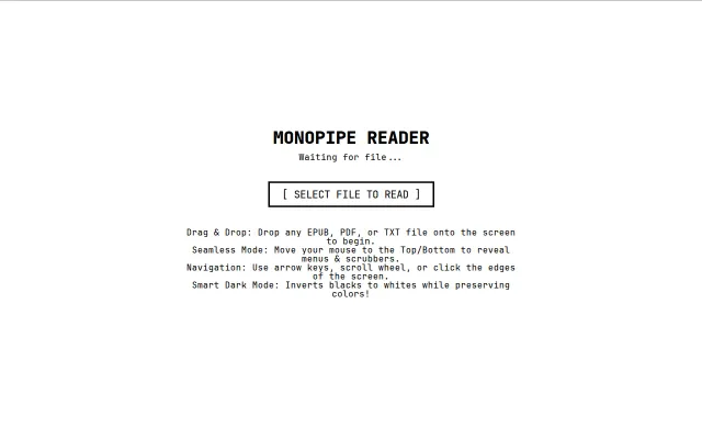 I built an opinionated minimalist ePub/pdf online reader