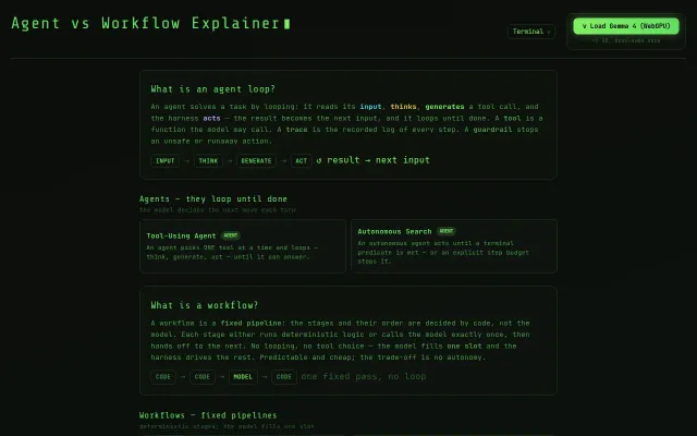 I Made a WebGPU Based Agent/Worlflow Explainer