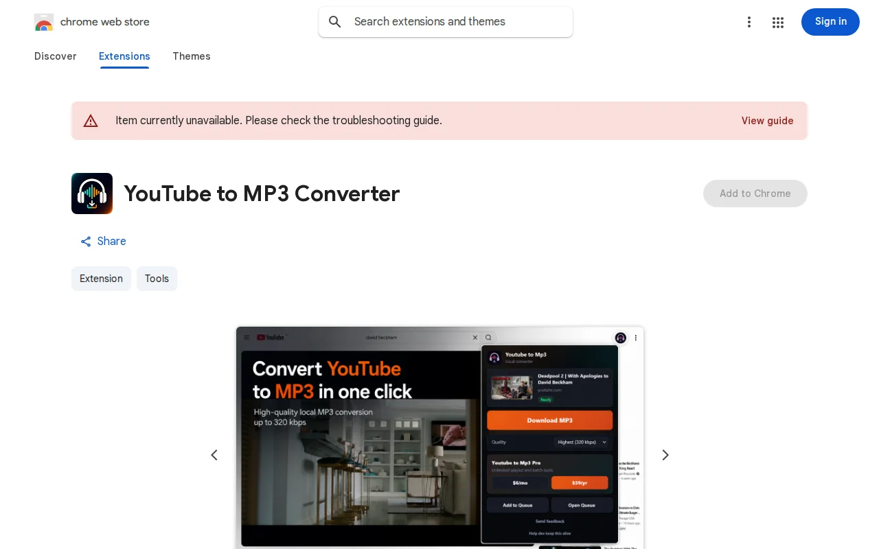 YouTube to MP3 Converter – Free in the Browser