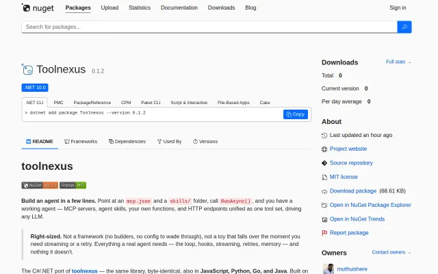 Toolnexus for .NET – MCP and agent skills as tools for any LLM