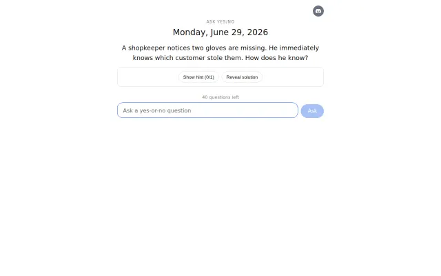 Ask Yes/No – Daily question puzzle game