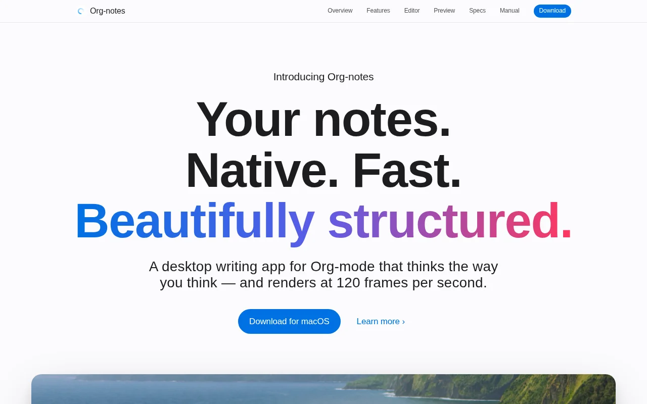 Lighting fast writing app on Mac with powerful table functions