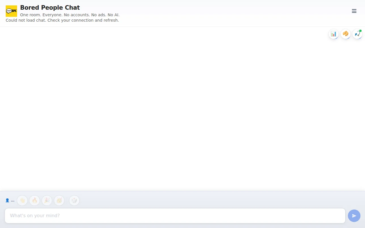 Bored People Chat – Anonymous global chat room