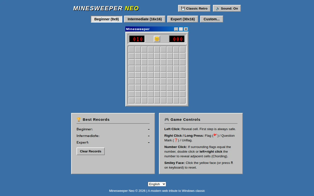 Classic Minesweeper