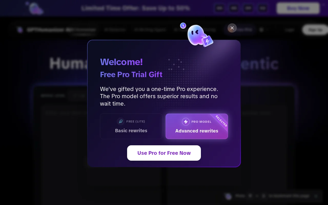GPTHumanizer – Free, unlimited AI humanizer for ChatGPT drafts