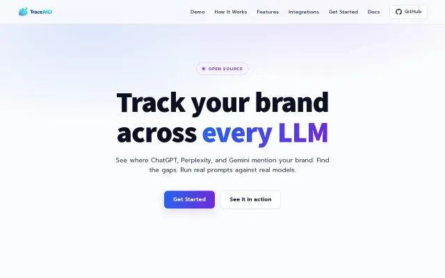 TraceAIO – open-source LLM visibility tracker