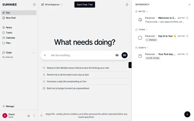 SUNWÆE – your life's AI OS