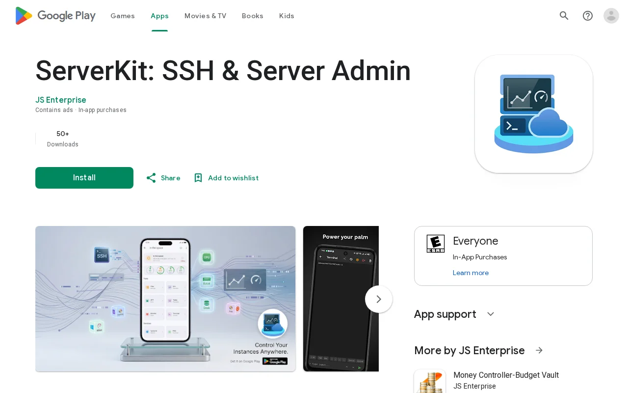ServerKit – A mobile UI for server management