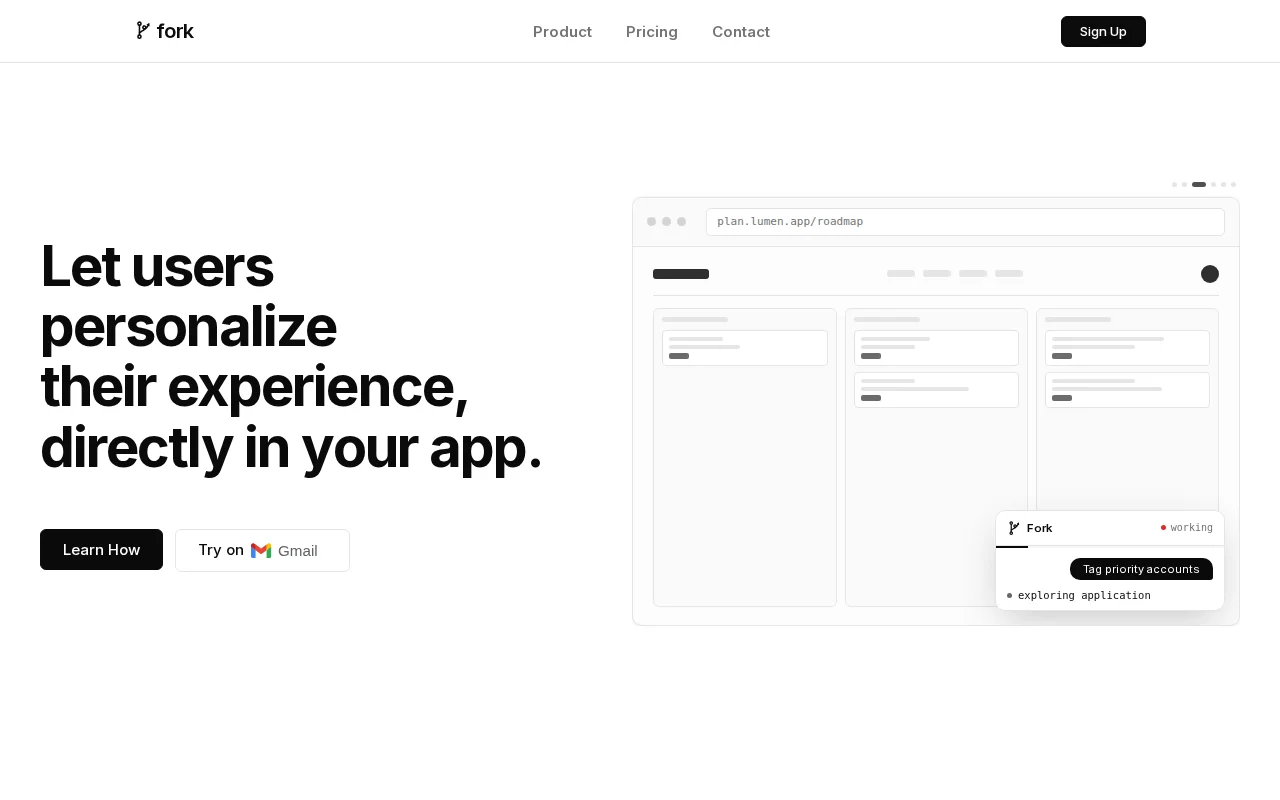 Fork – Chrome extension that builds features in Gmail and Calendar