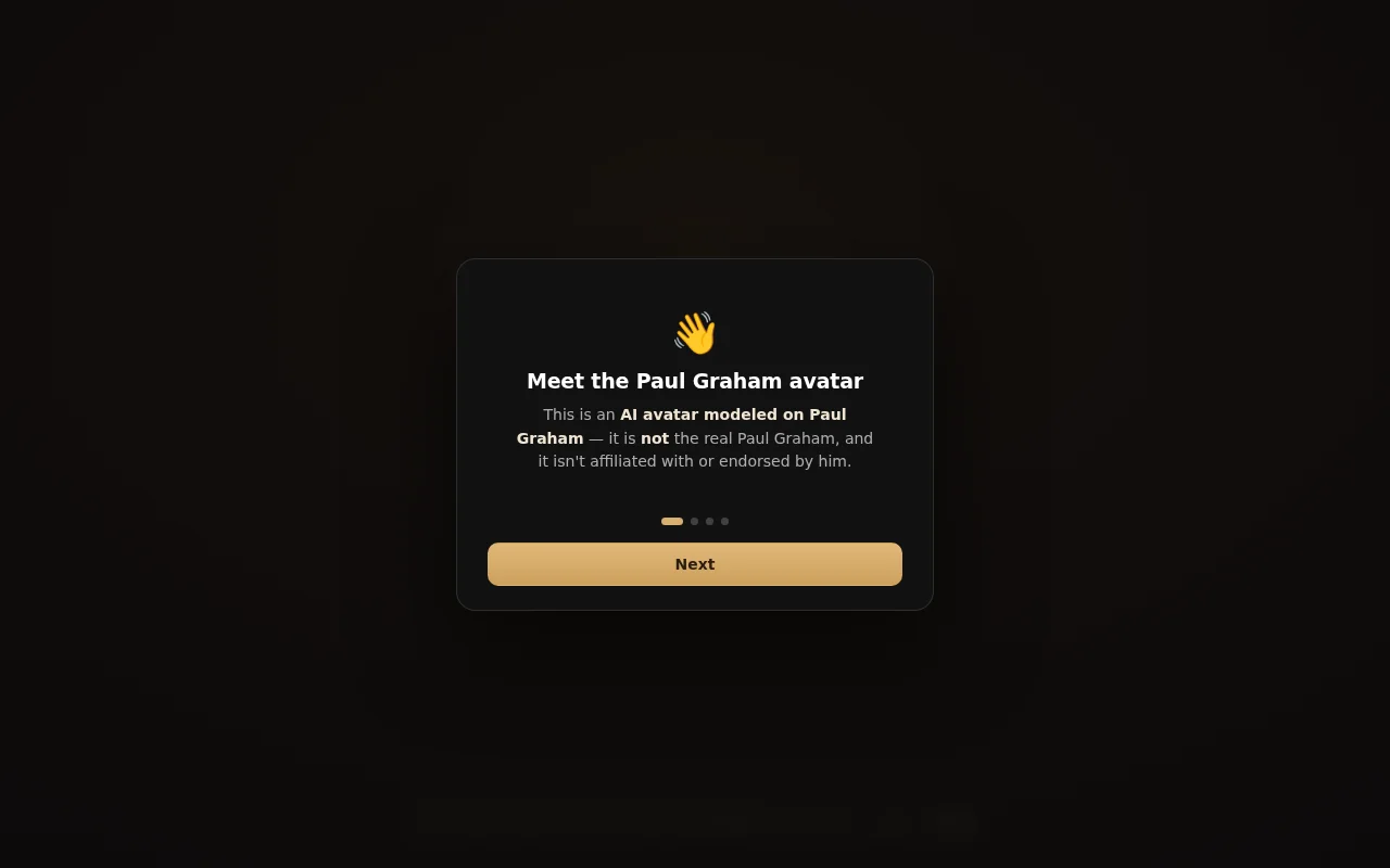 AskPG, a real-time WebGPU Paul Graham avatar for startup advice