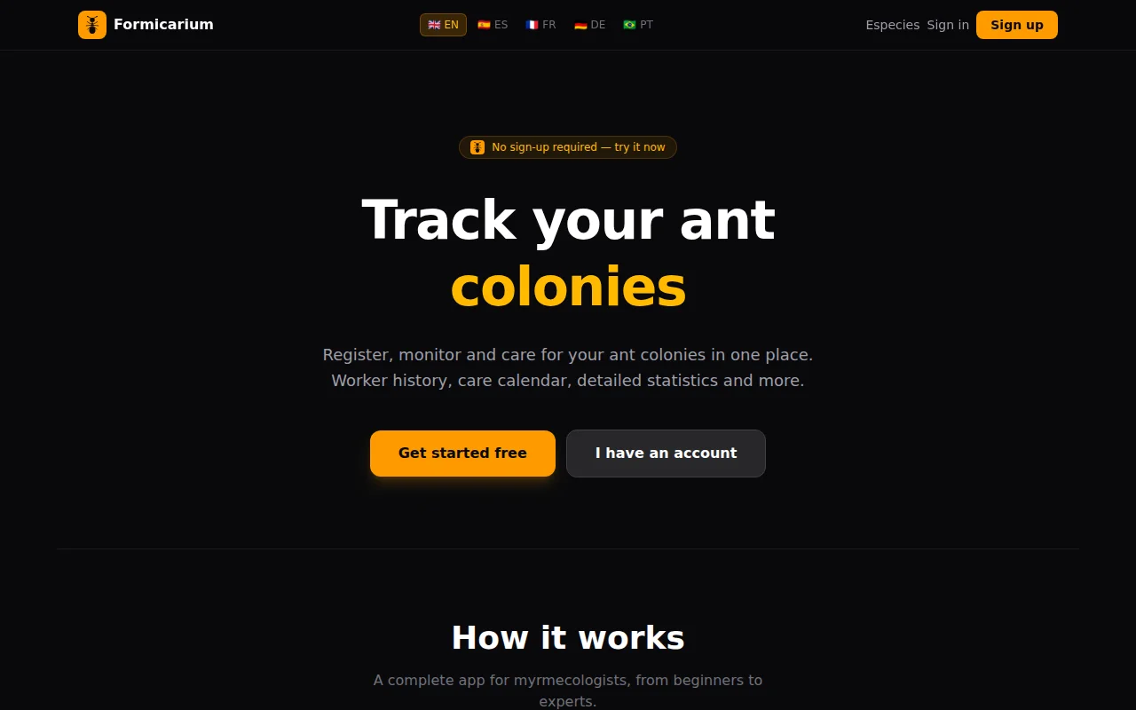 My 13-year-old built an ant colony tracker