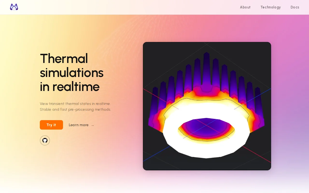 ParaMetal: 3D Realtime Thermal Analysis SIM