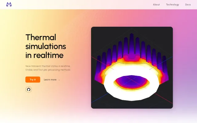 ParaMetal: 3D Realtime Thermal Analysis SIM