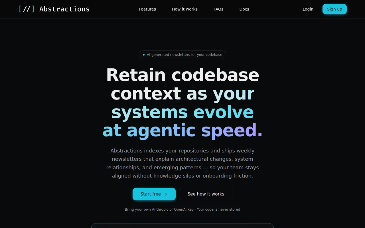 Abstractions – Weekly newsletters explaining your codebase