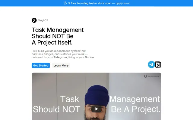 I built an automated productivity system (Telegram –> Notion)