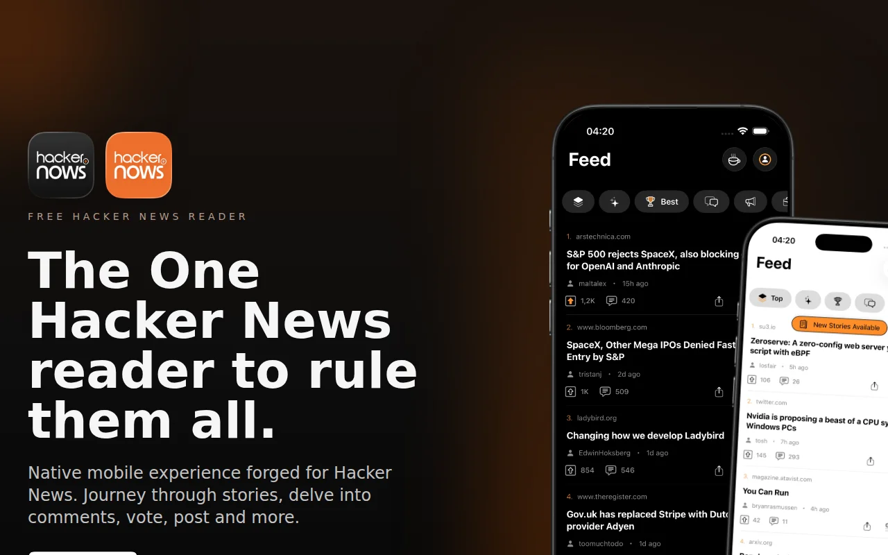 HackerNows – Native iOS HN Client