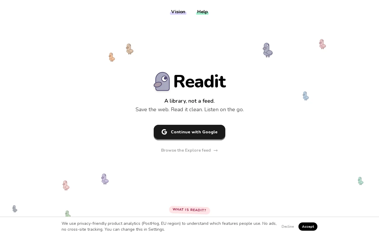 Readit, a read-it-later app I built because the others keep dying