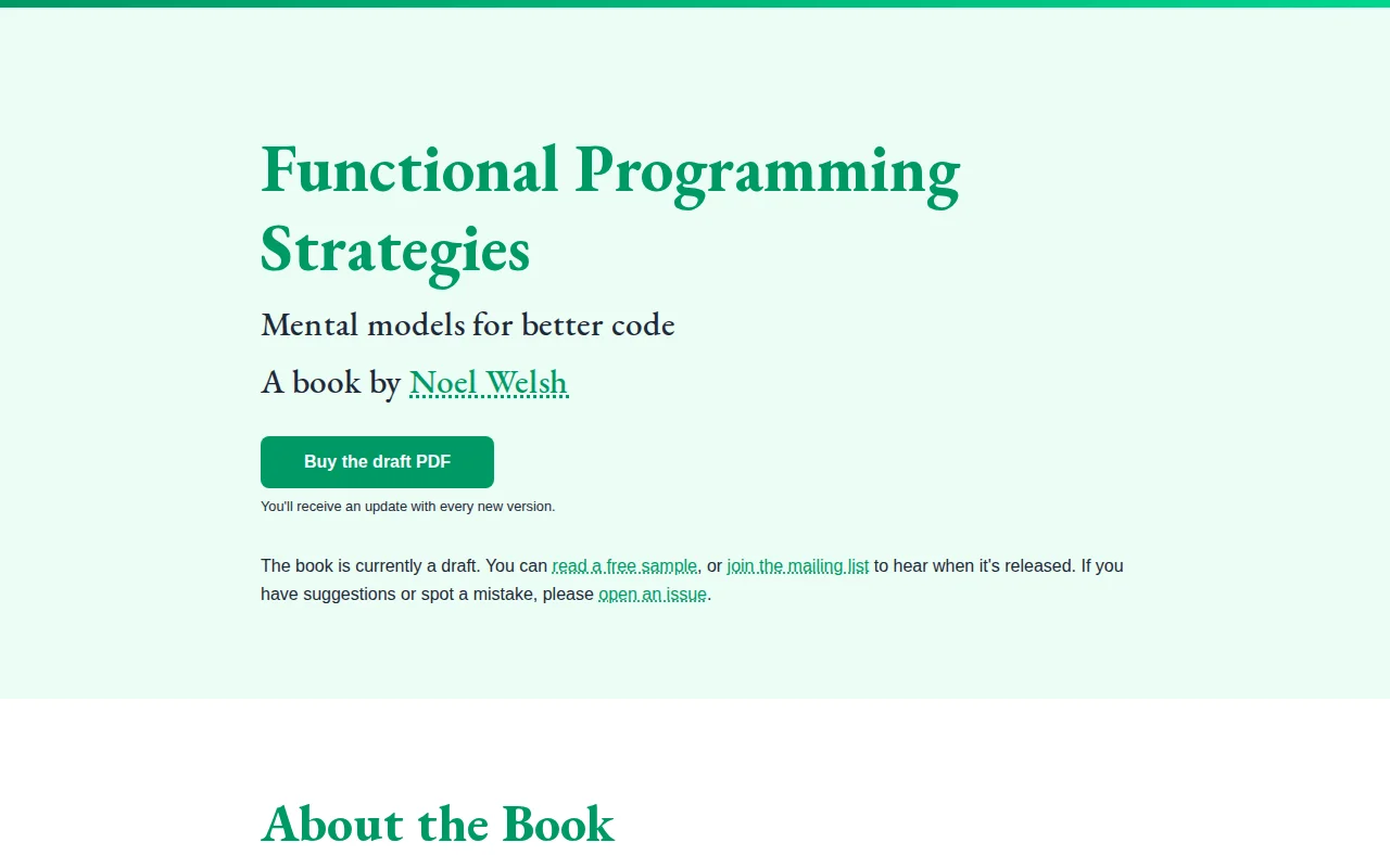 Functional Programming Strategies, the book I'm working on