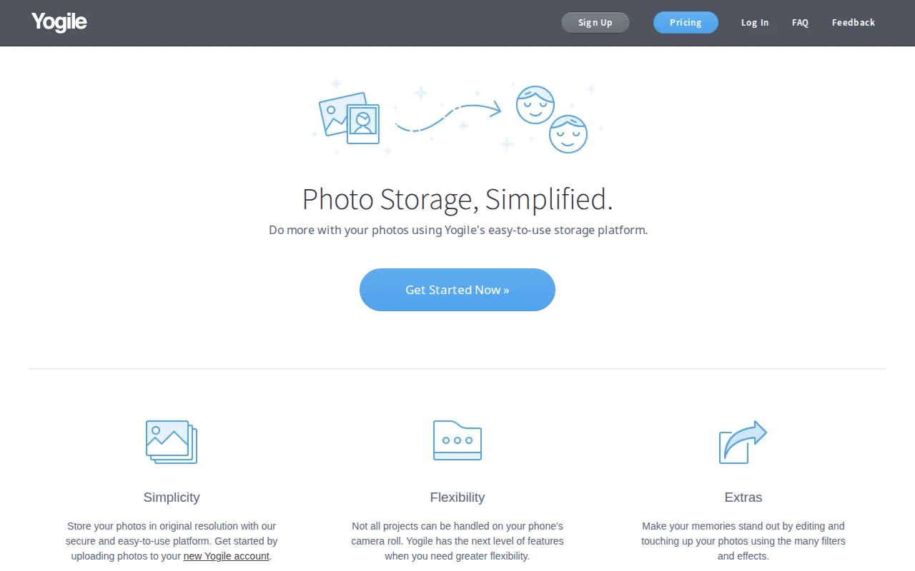 Yogile – Photo sharing without accounts