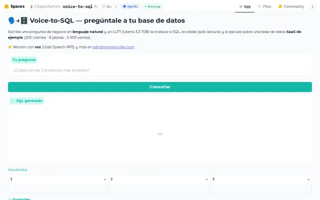 Voice-to-SQL – ask a database in plain English (LLM → SQL)