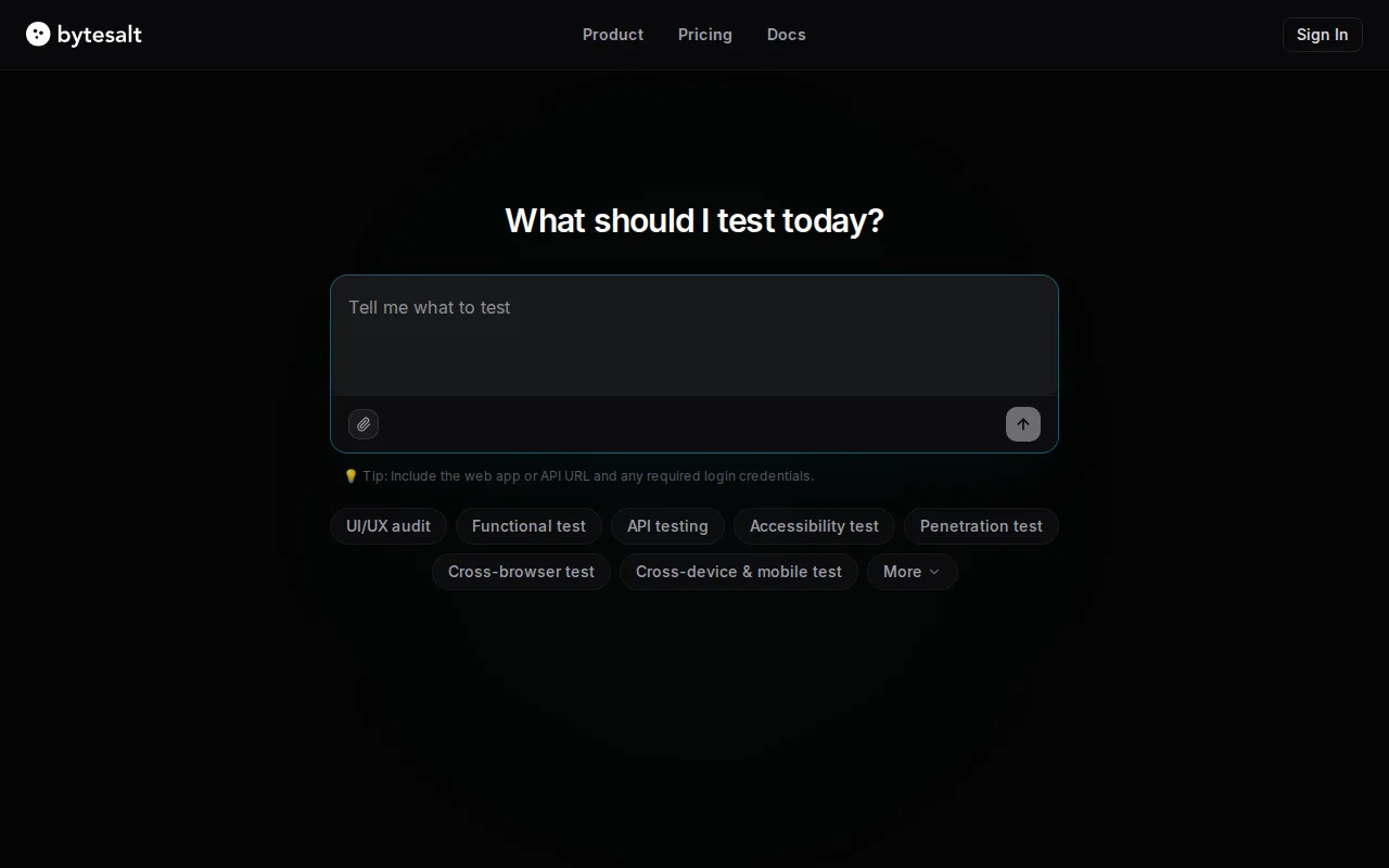 Bytesalt – AI that finds bugs Playwright tests miss