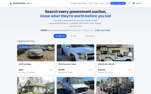 GovAuctions.app now in US,UK,CA,AU with deal scores and bid estimates