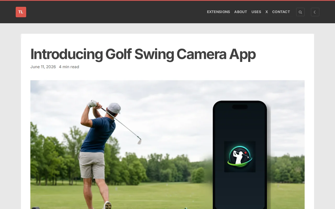 Golf Swing Camera App
