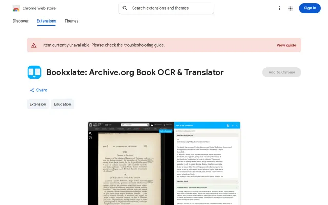 In-place OCR + Translate for Internet Archive books