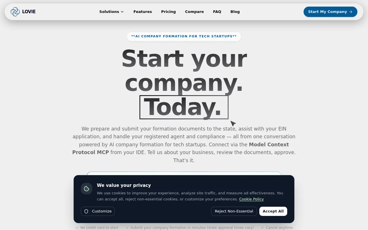 I built a company formation tool that works inside your IDE via MCP