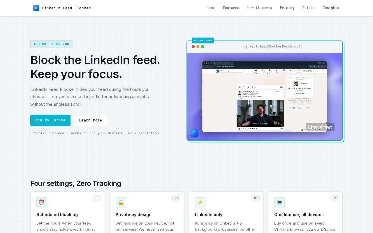 LinkedIn Focus Chrome Extension