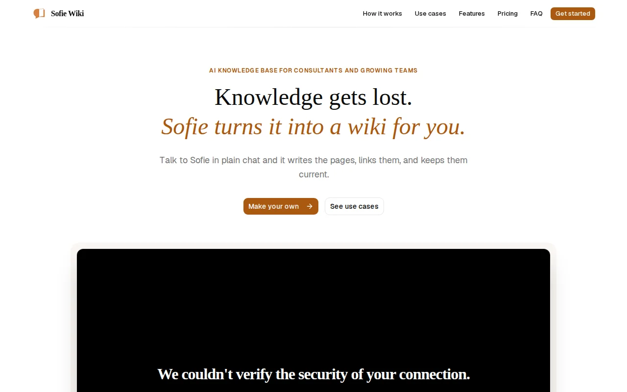Get a structured knowledge base instantly from conversations