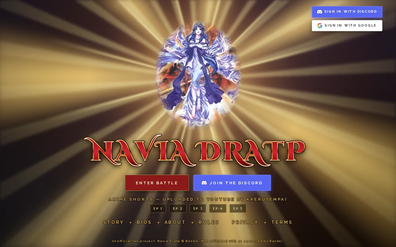 Navia Dratp – an online version of an out-of-print Bandai strategy game