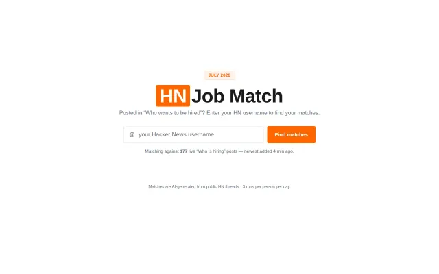 Who wants to be hired?" meets "Who is hiring?" (July 2026)