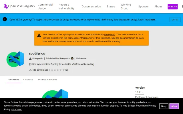 Spotilyrics – See synchronized Spotify lyrics inside your editor