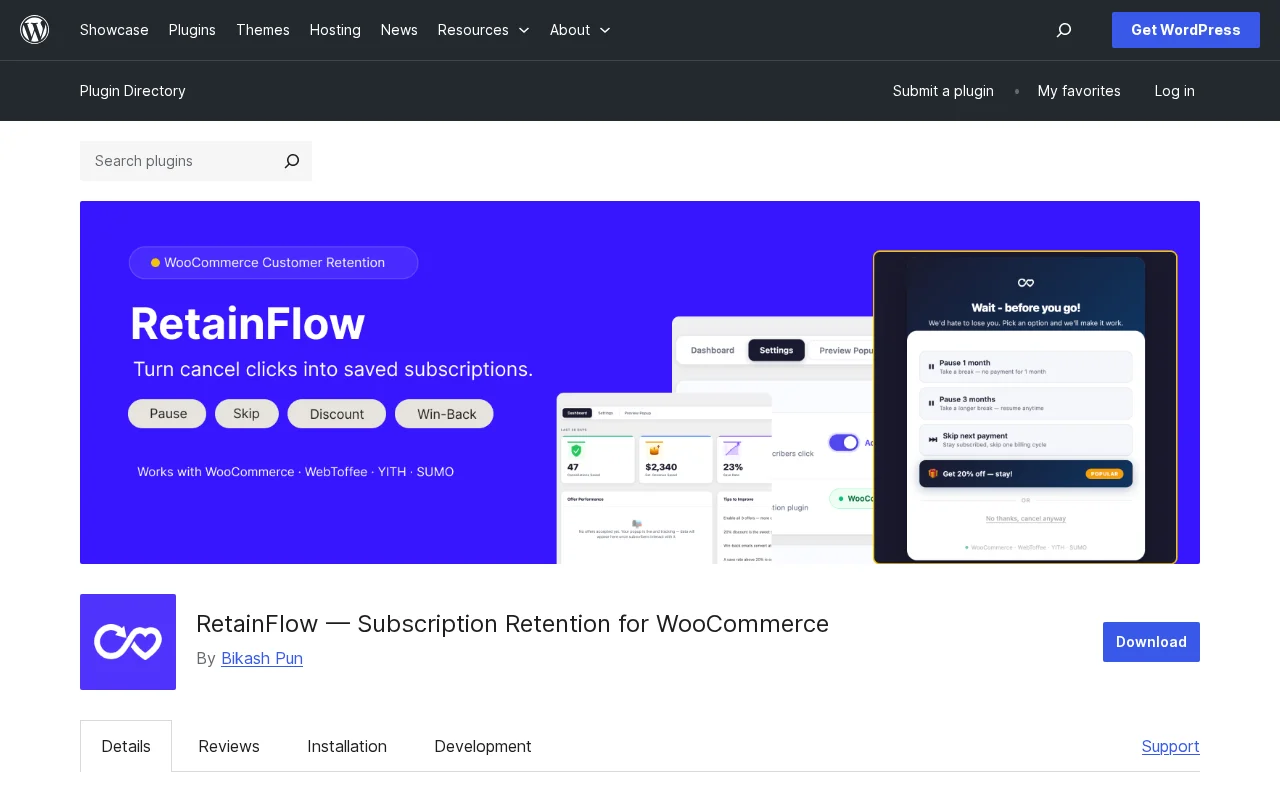 RetainFlow – Subscription Retention for WooCommerce