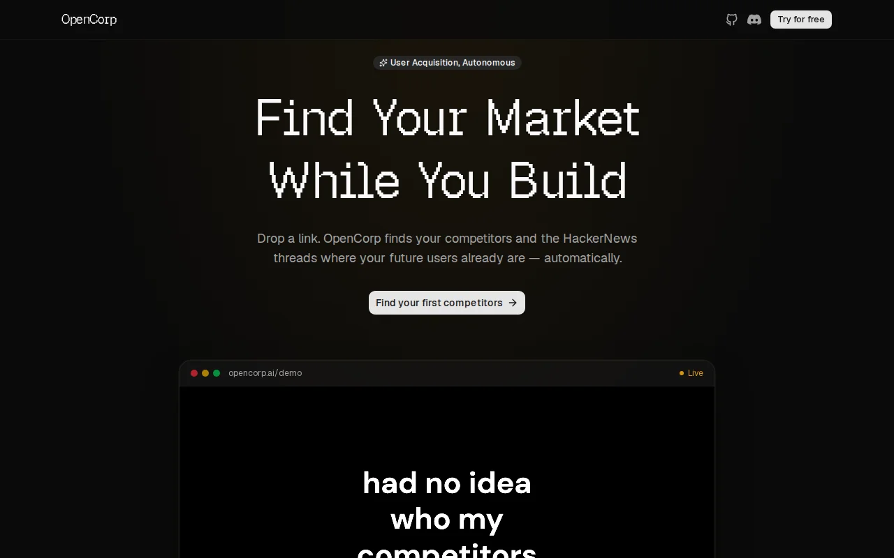 I built an app to find your competitors