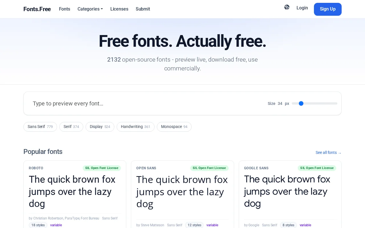Fonts.Free