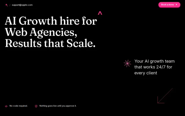 Opplic AI growth employees for web agencies