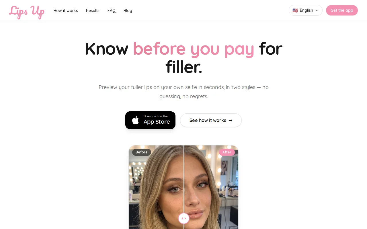 Lips Up – Preview lip filler on your own face