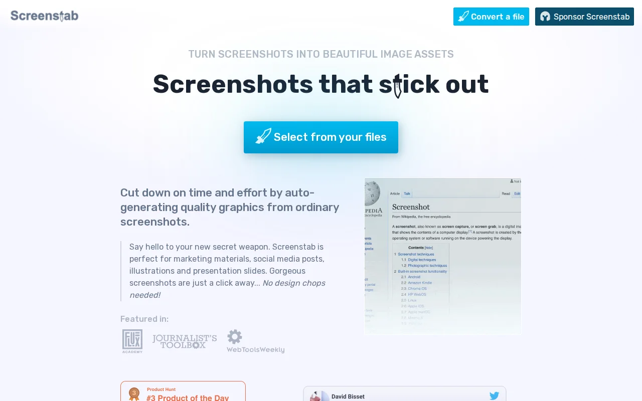 Turn boring flat screenshots into angled tilt-shift images