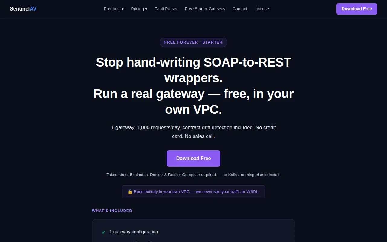 Self Hosted Soap->REST/REST->Soap Gateway with Contract-Drift Detection