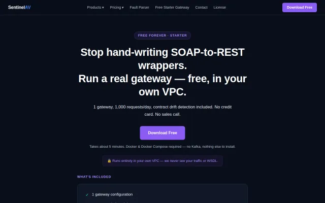 Self Hosted Soap->REST/REST->Soap Gateway with Contract-Drift Detection
