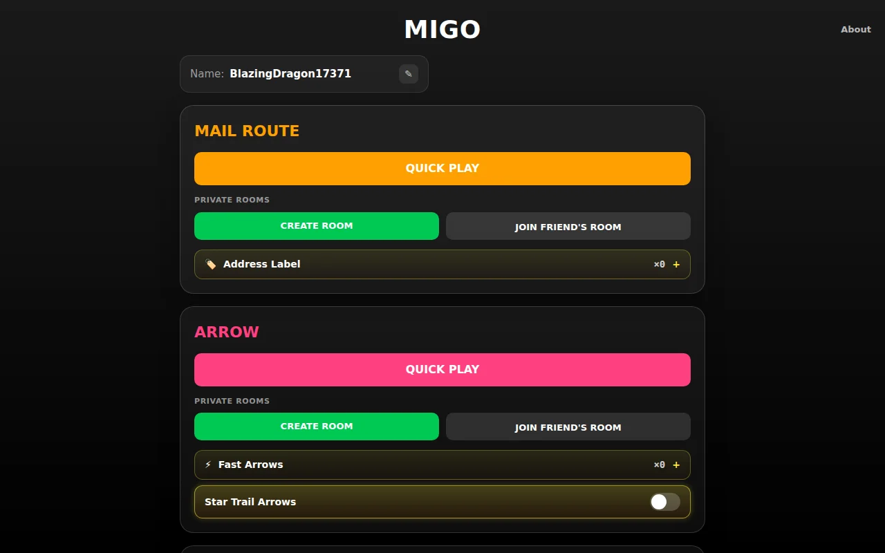 Migo Games, now playable on web