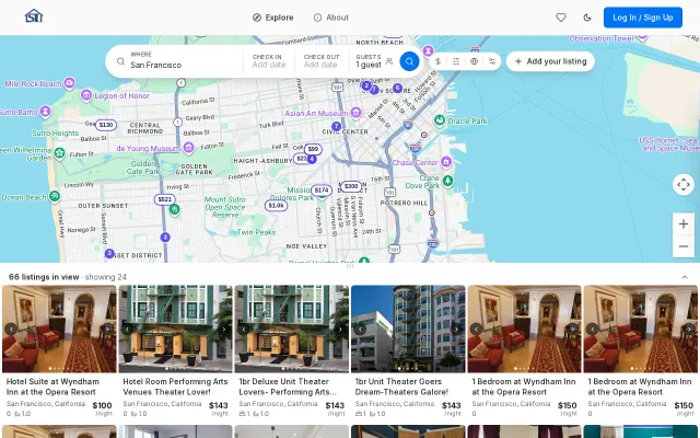 I'm trying to map all vacation rentals you can book direct